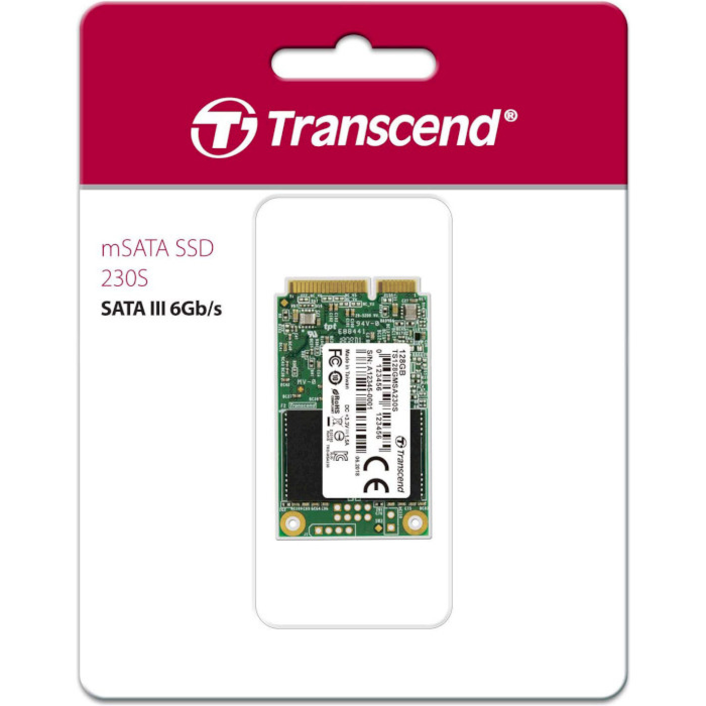 Накопичувач SSD Transcend mSata SSD230S 128 GB 120 (TS128GMSA230S)