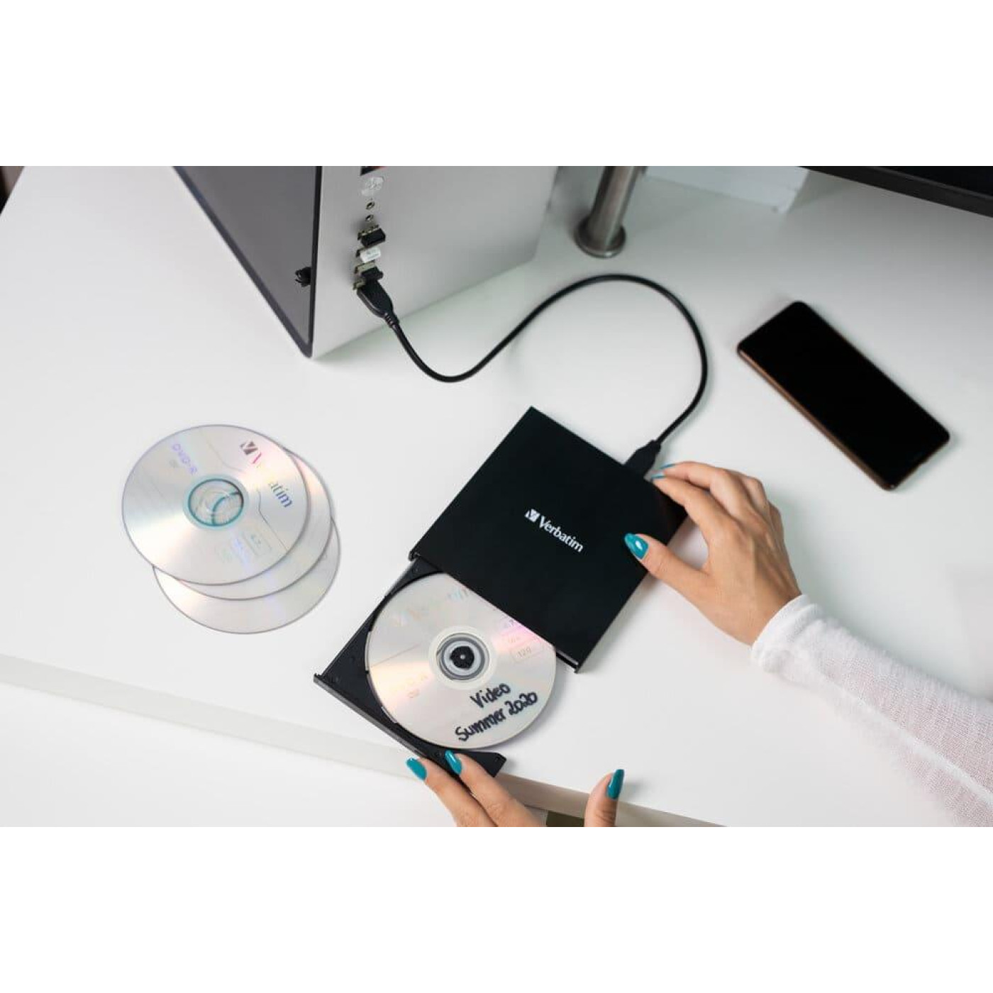 Оптический привод Verbatim CD/DVD±RW USB 2.0 (98938)