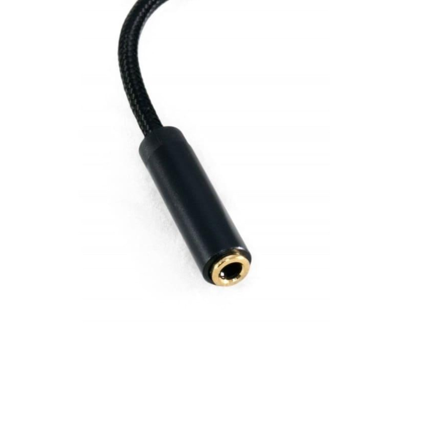 Кабель Extradigital 3.5 мм (F) - USB Type C(M), 0.12 м, Black (KBA1760)