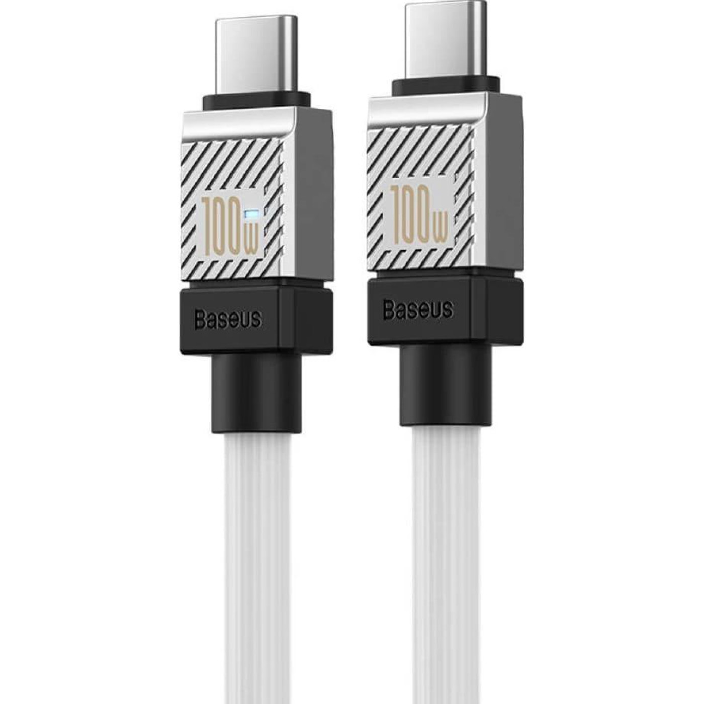 Кабель Baseus CoolPlay Series Type-C to Type-C 100W (2m) white (CAKW000302)