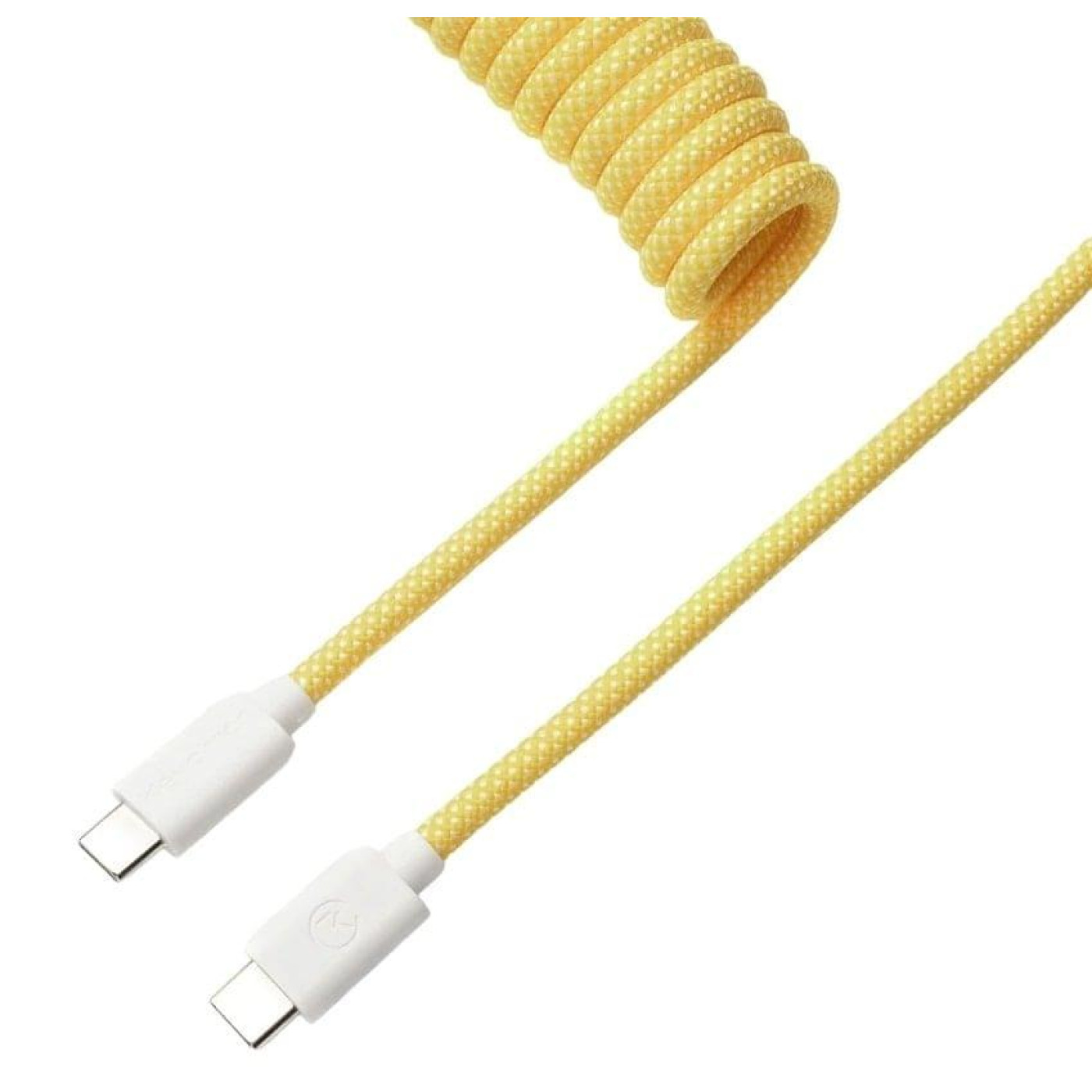 Кабель Keychron USB-A/USB-C > USB-C заряджання/синхронизации Keychron, 1.36м, Type-C, Coiled Aviator, жовтий (CAB16_KEYCHRON)