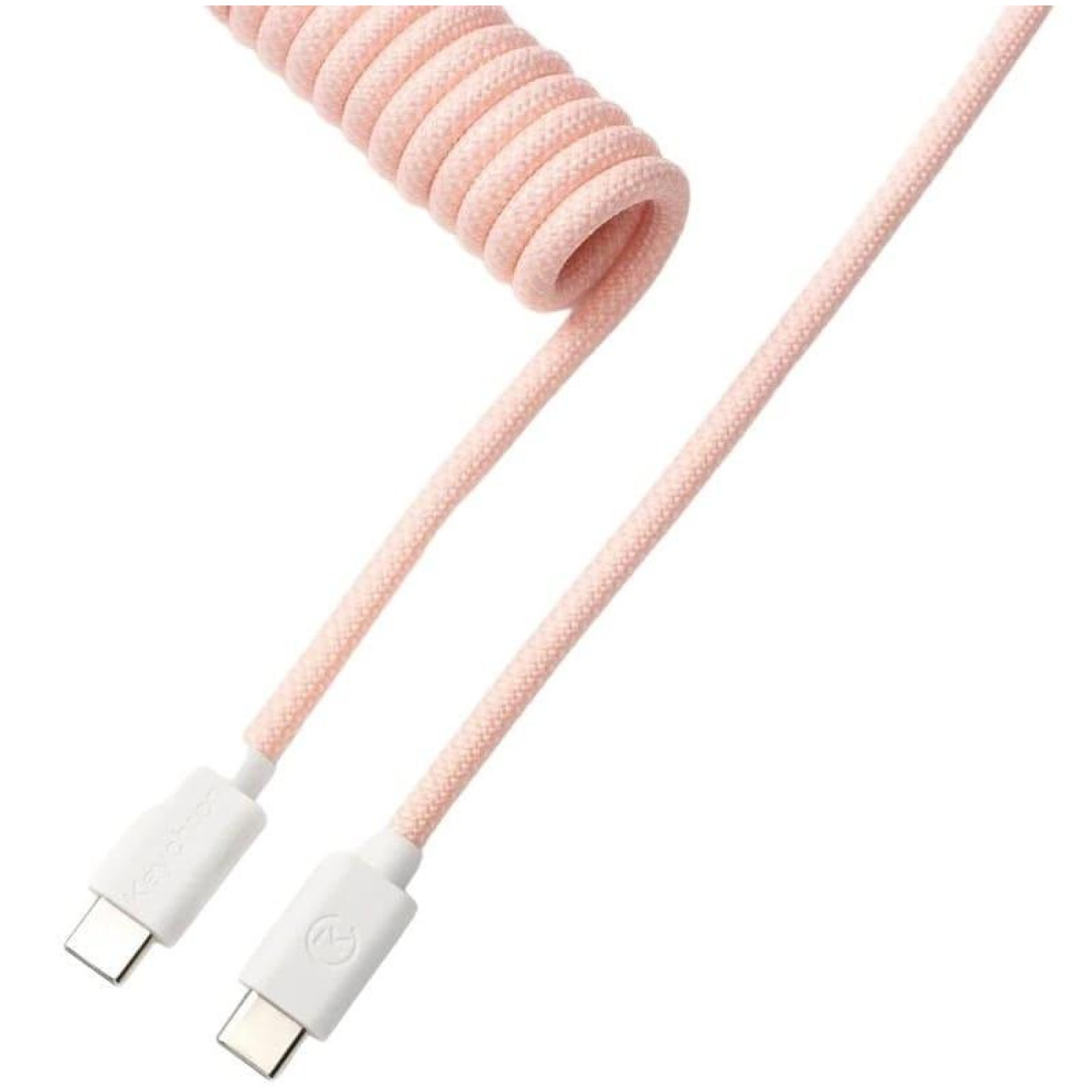 Кабель Keychron USB-A/USB-C > USB-C заряджання/синхронизации Keychron, 1.36м, Type-C, Coiled Aviator, рожевий (CAB15_KEYCHRON)