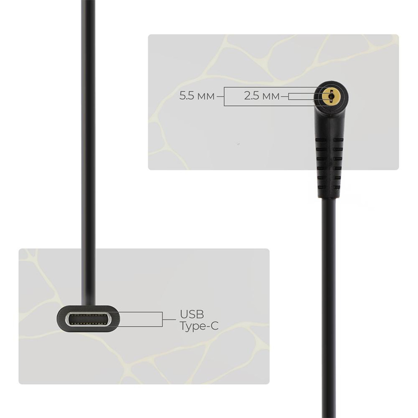 Кабель питания ArmorStandart USB-C - DC 5.5x2.5 18.5-20V 1м (ARM79417)