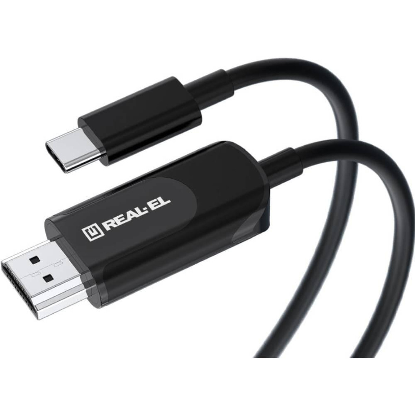 Кабель Real-EL CHD-180 USB Type-C-HDMI, 1.8м Black UAH (EL123500044)