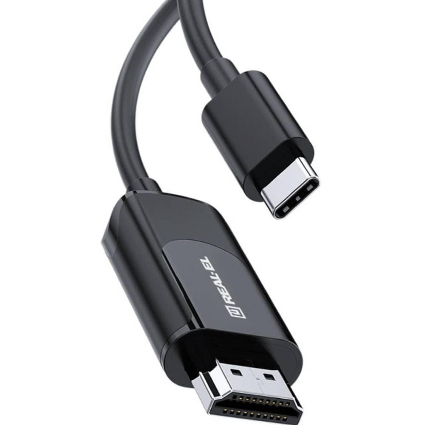 Кабель Real-EL CHD-180 USB Type-C-HDMI, 1.8м Black UAH (EL123500044)