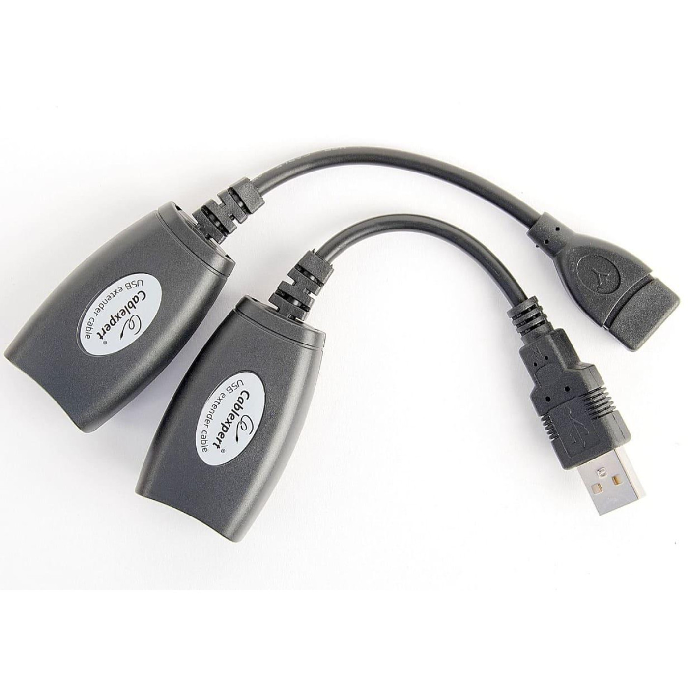 Кабель Cablexpert - удлинитель USB2.0 по витой паре, до 30 м, Black (UAE-30M)