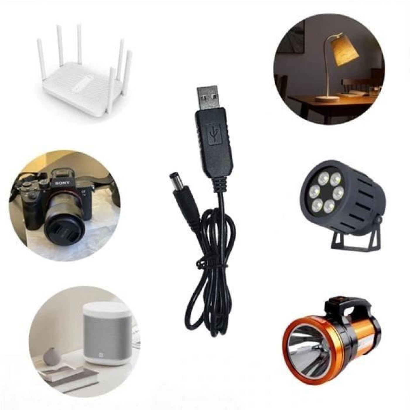 Кабель Armorstandart USB to DC 5.5x2.1 12V 0.8m (ARM65663)