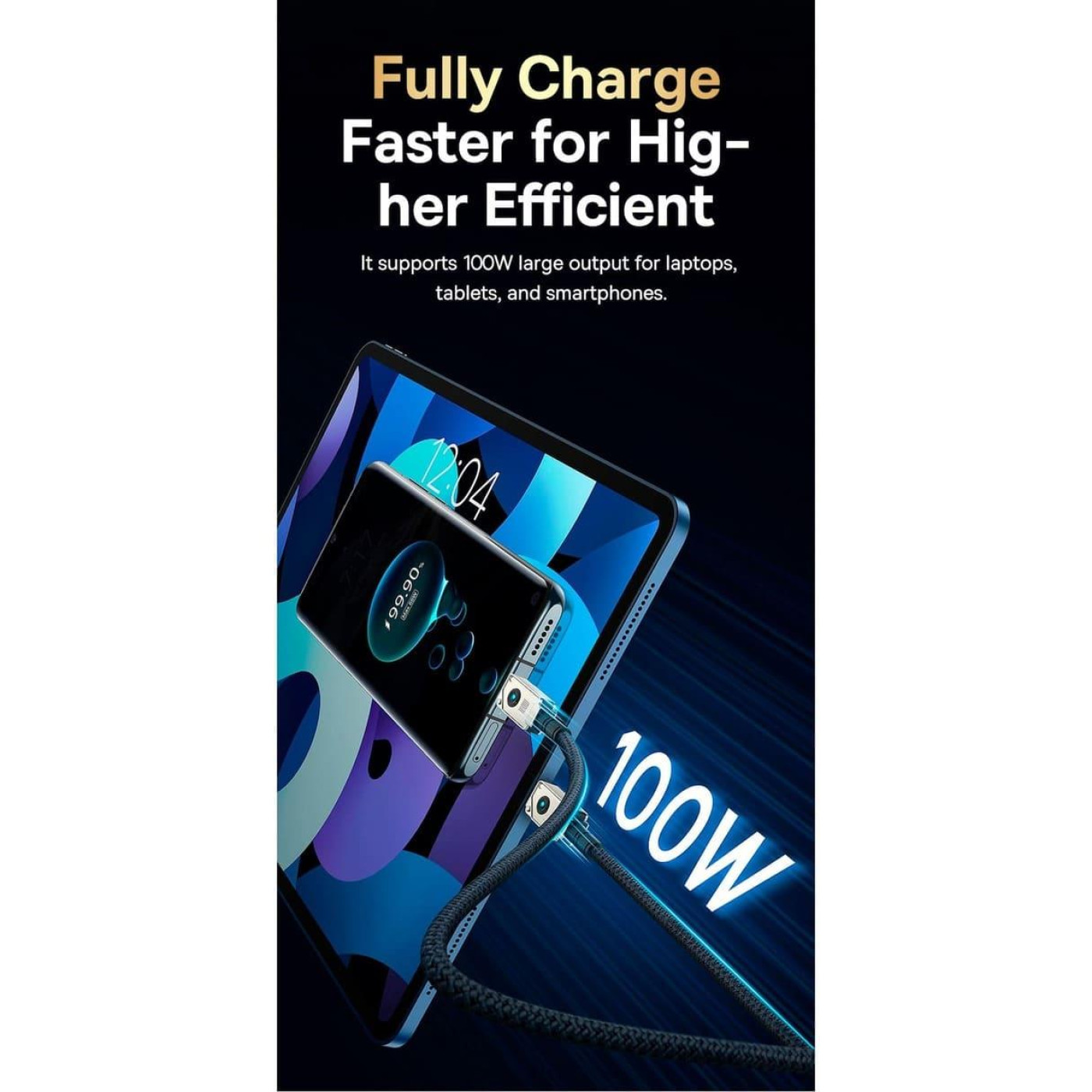 Кабель Baseus Unbreakable Series Fast Charging Data Cable Type-C to Type-C 100W 2m Cluster Black (P10355800111-01)