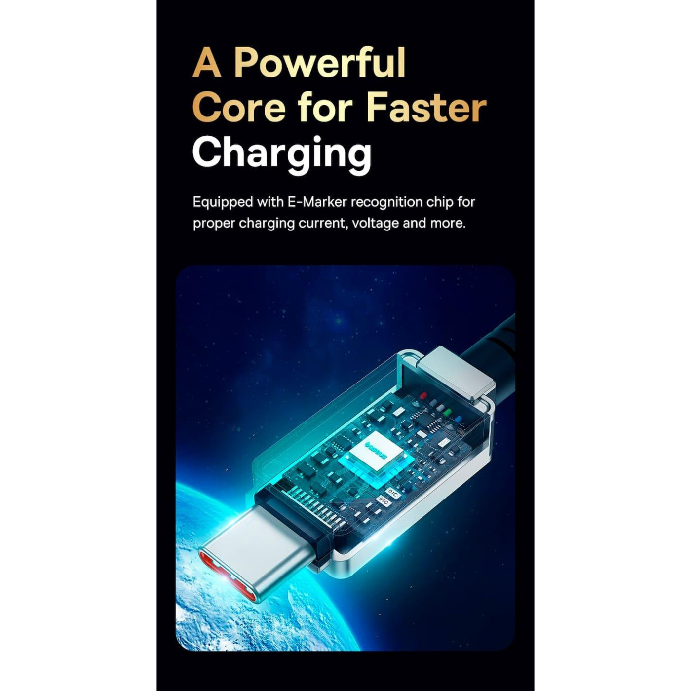 Кабель Baseus Unbreakable Series Fast Charging Data Cable Type-C to Type-C 100W 2m Cluster Black (P10355800111-01)