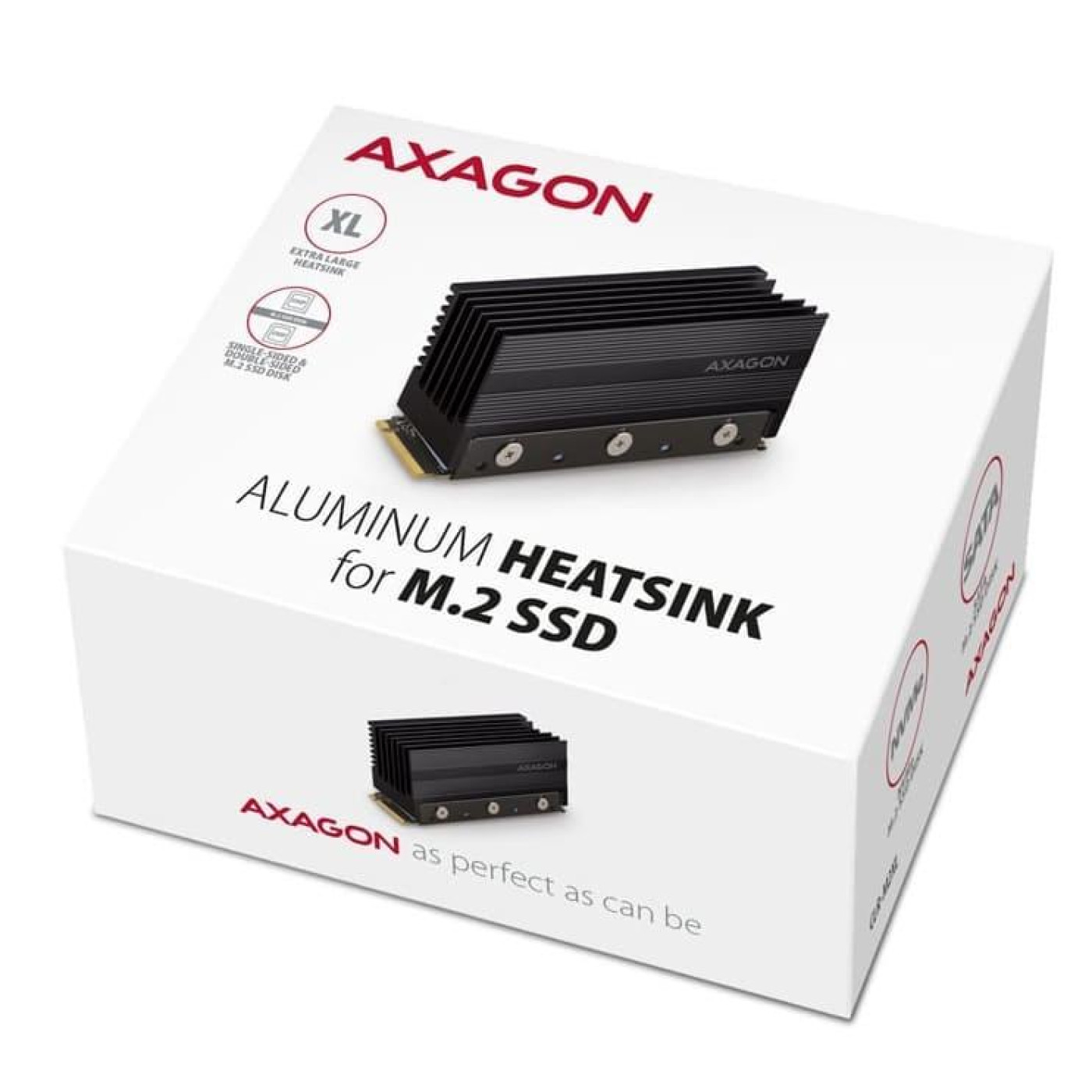 Радиатор з пасивним охолодженням для накопичувачив AXAGON CLR-M2XL heatsink for M.2 SSD