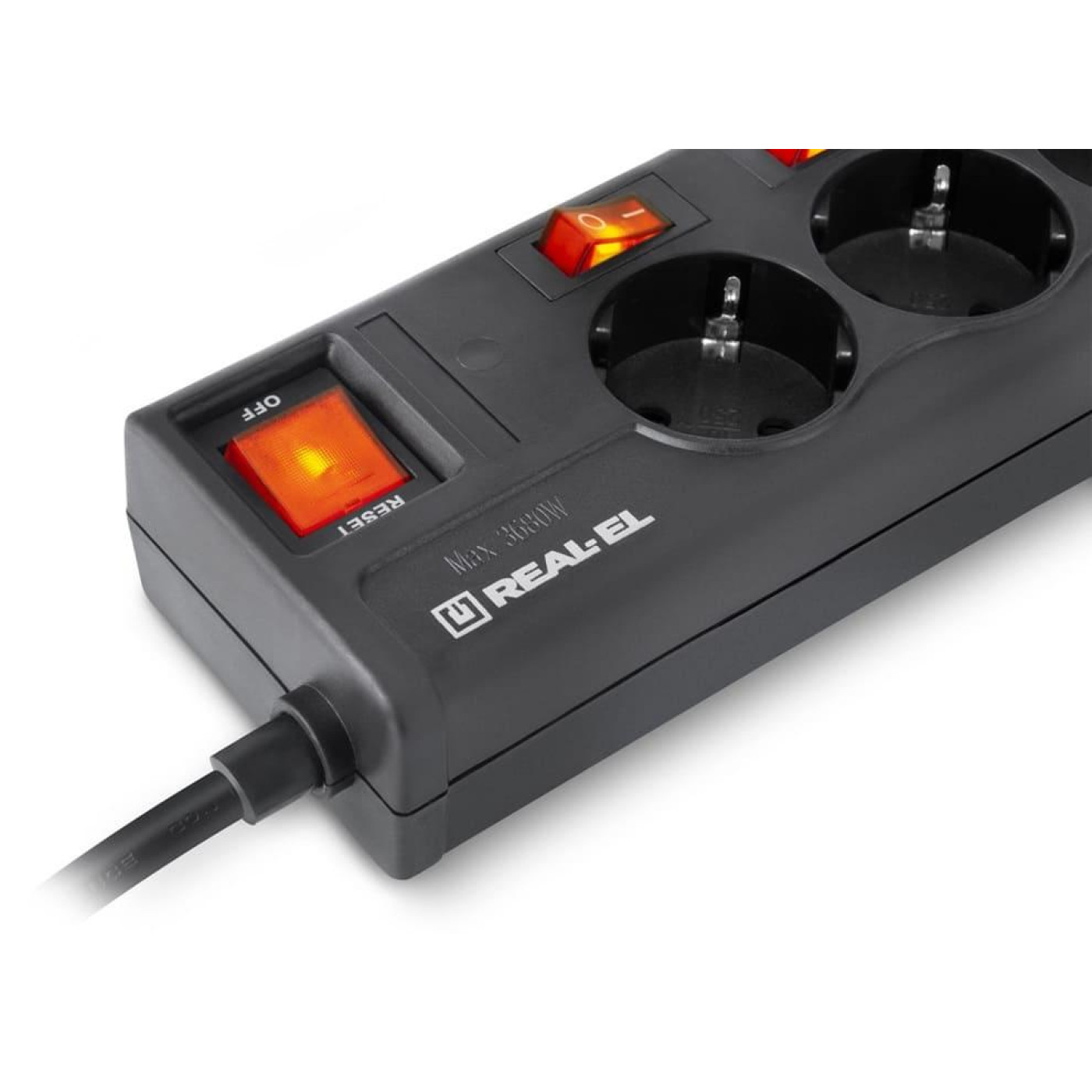 Сетевой фильтр RS-6 EXTRA 5,0m черный UAH (EL122300003)