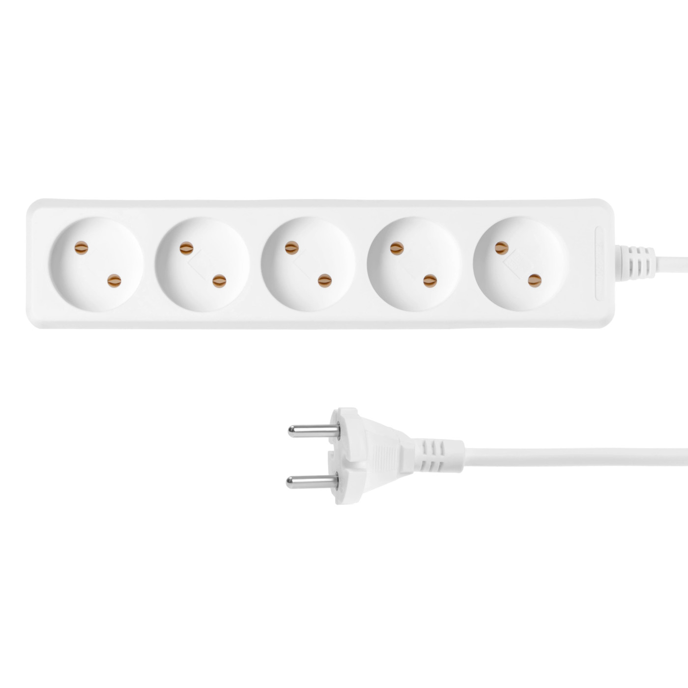 Мережевий фільтр 5 розетки, 3 м, белий (2E-U05M3)