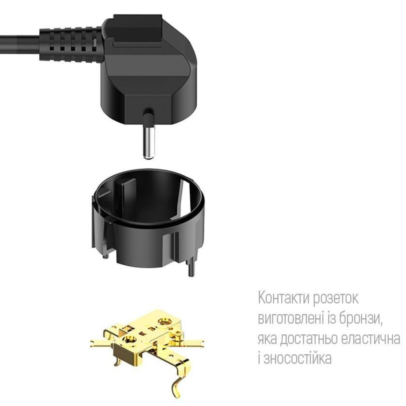 Сетевой фильтр CW-CHE64B, 6 розеток/4USB Black (CW-CHE64B)