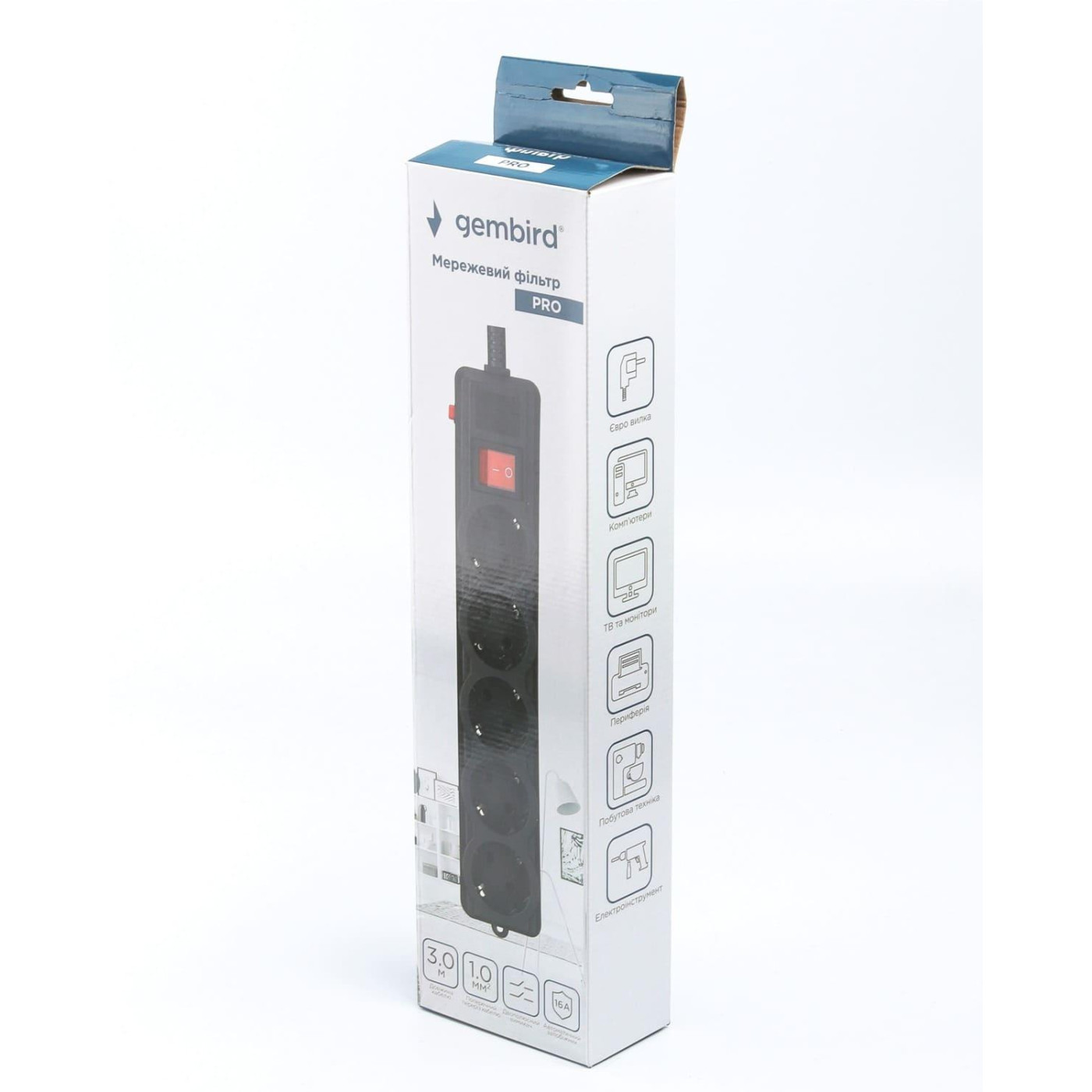 Сетевой фильтр SPG5-G-10B-PRO, 5 розеток (SPG5-G-10B-PRO)