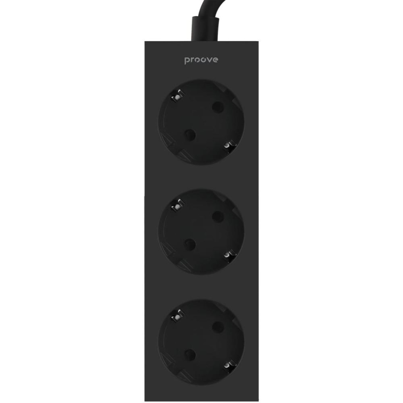 Сетевой фильтр Proove Magnet Strip (3xAC) 1.6m black (PSMS25000001)