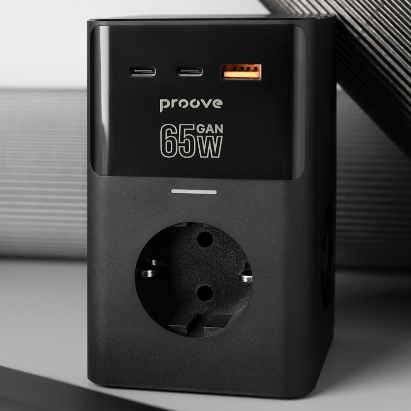 Сетевой фильтр Proove Power Cube 65W (3xAC + 2xType-C + 1xUSB) 1.5m black (PSPC36801201)