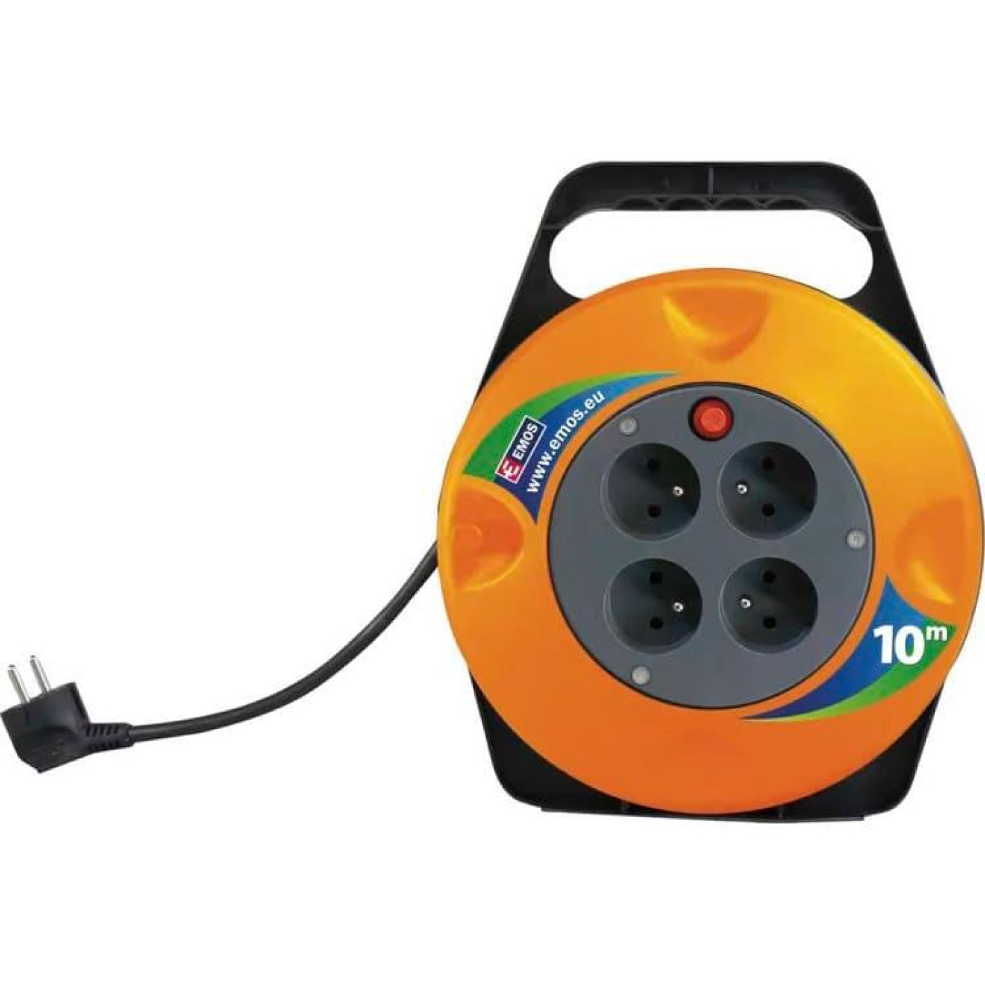 Мережевий подовжувач EMOS катушка 4 роз., 10 м (P19510)