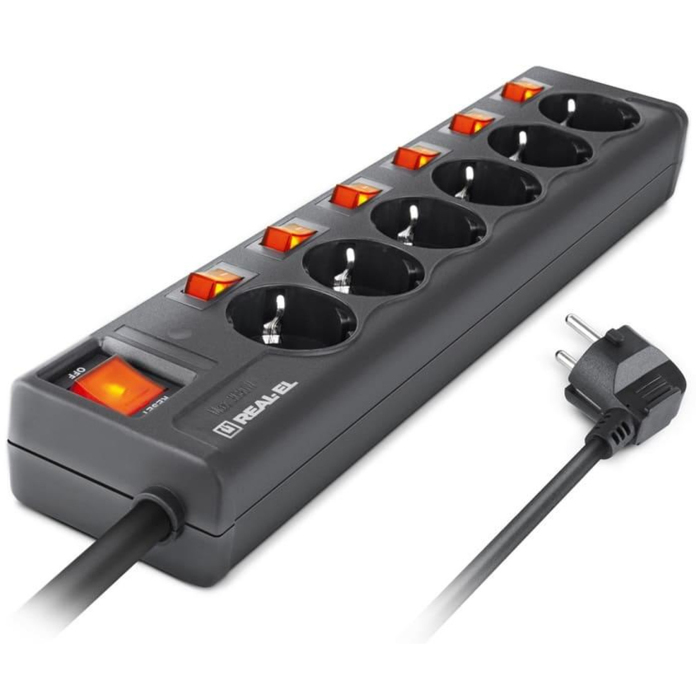 Сетевой фильтр RS-6 EXTRA 3,0m черный (EL122300002)