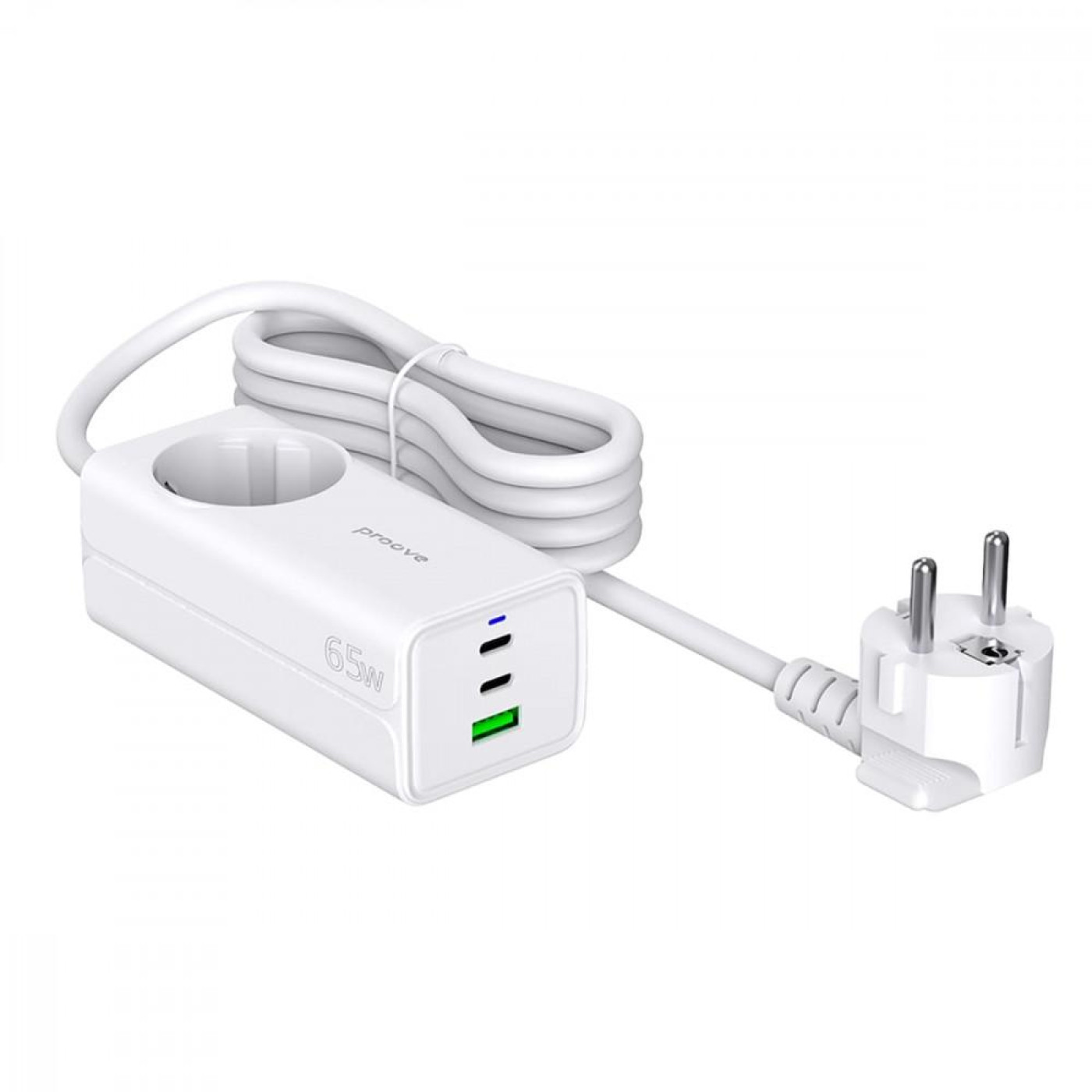 Сетевой фильтр Proove Power Strip PD-02 65W (2 Type-C + 1USB) white (PSP165210001)