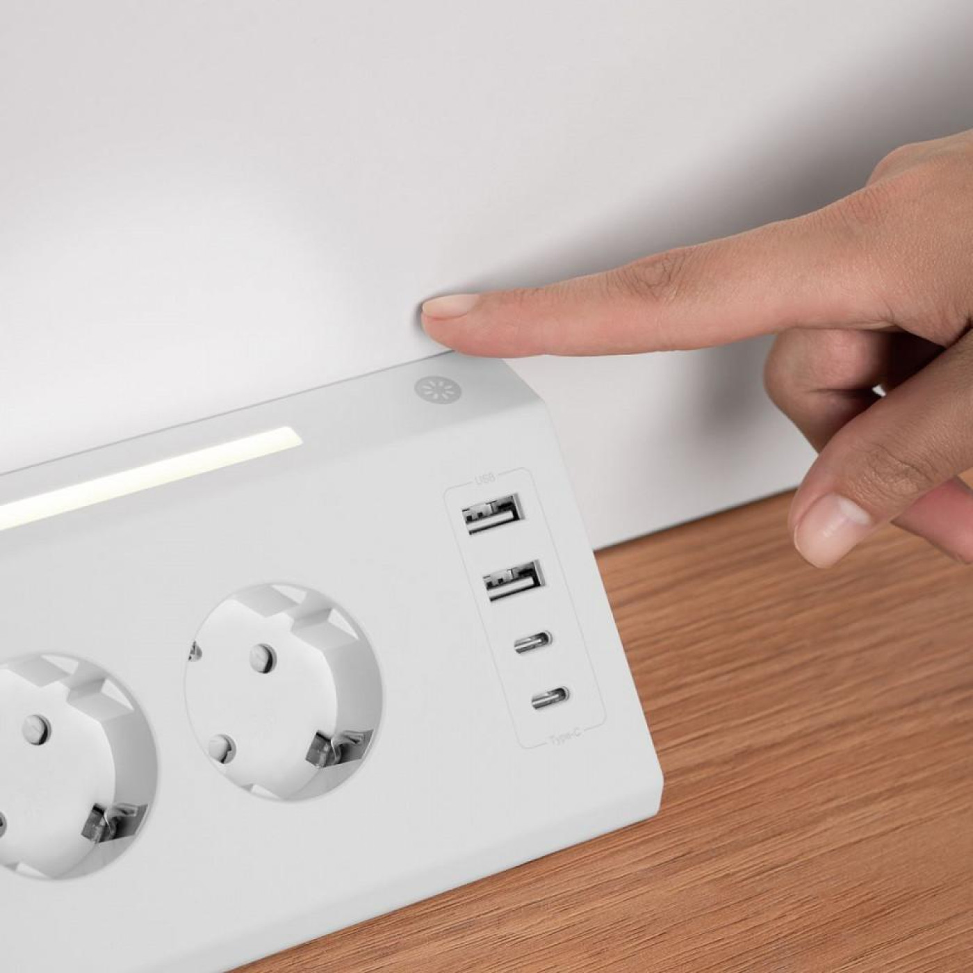 Сетевой фильтр Proove Prism Socket (5xAC + 2xType-C + 2xUSB) 1.6m white (PSPS25002202)