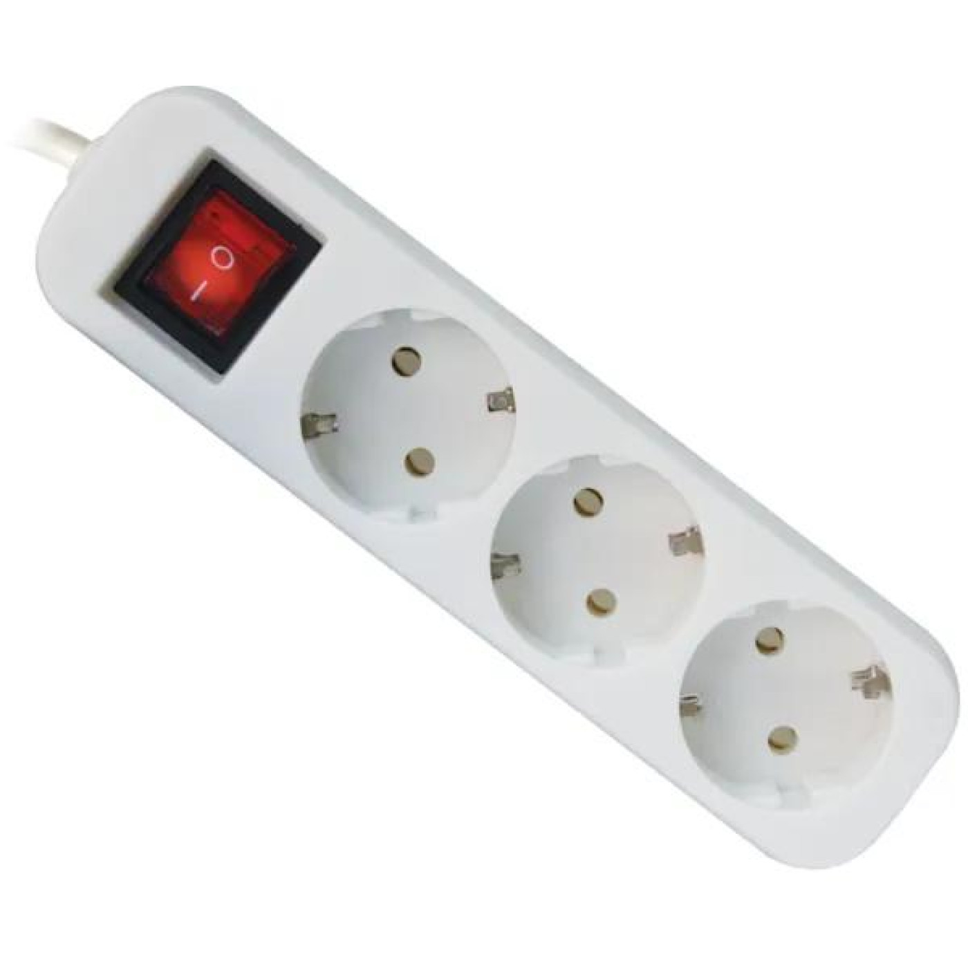 Сетевой фильтрS318 1.8 m 3 роз switch билий (99233)