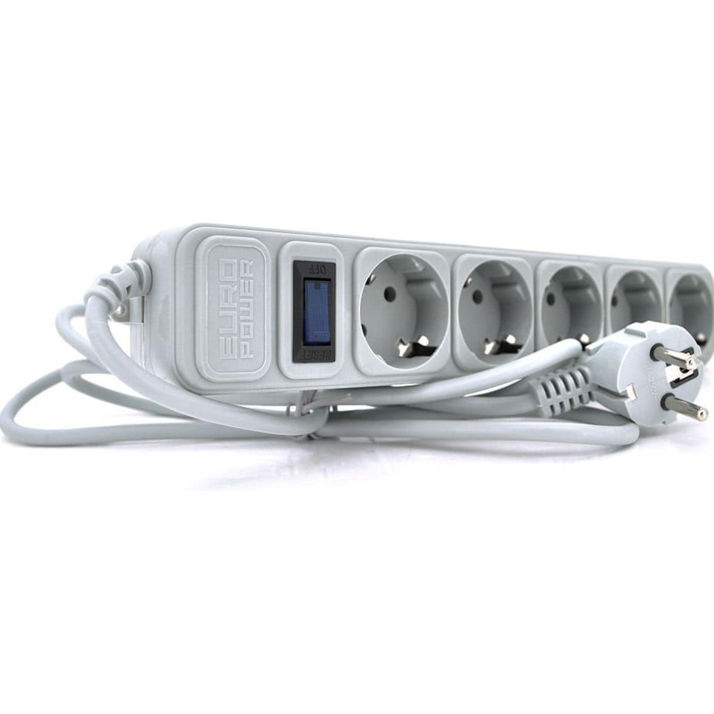 Сетевой фильтр 5 розеток 1,8м серый (EPG518/00690)