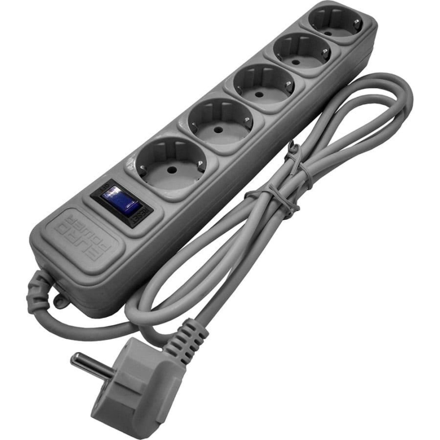 Сетевой фильтр 5 розеток 3м серый (EPG530/00682)