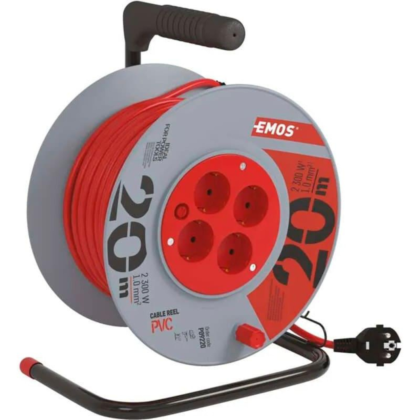 Сетевой фильтр катушка 4 роз., 20 м (P09220)