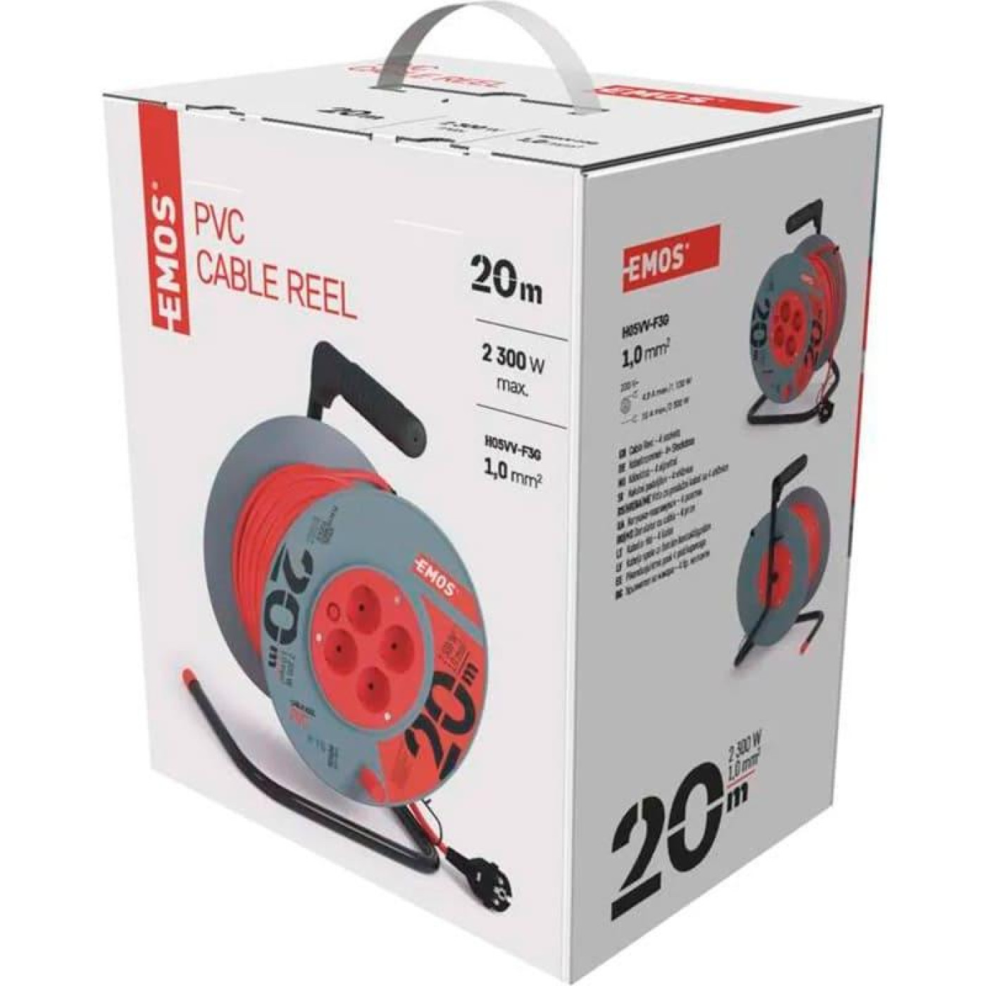 Сетевой фильтр катушка 4 роз., 20 м (P09220)