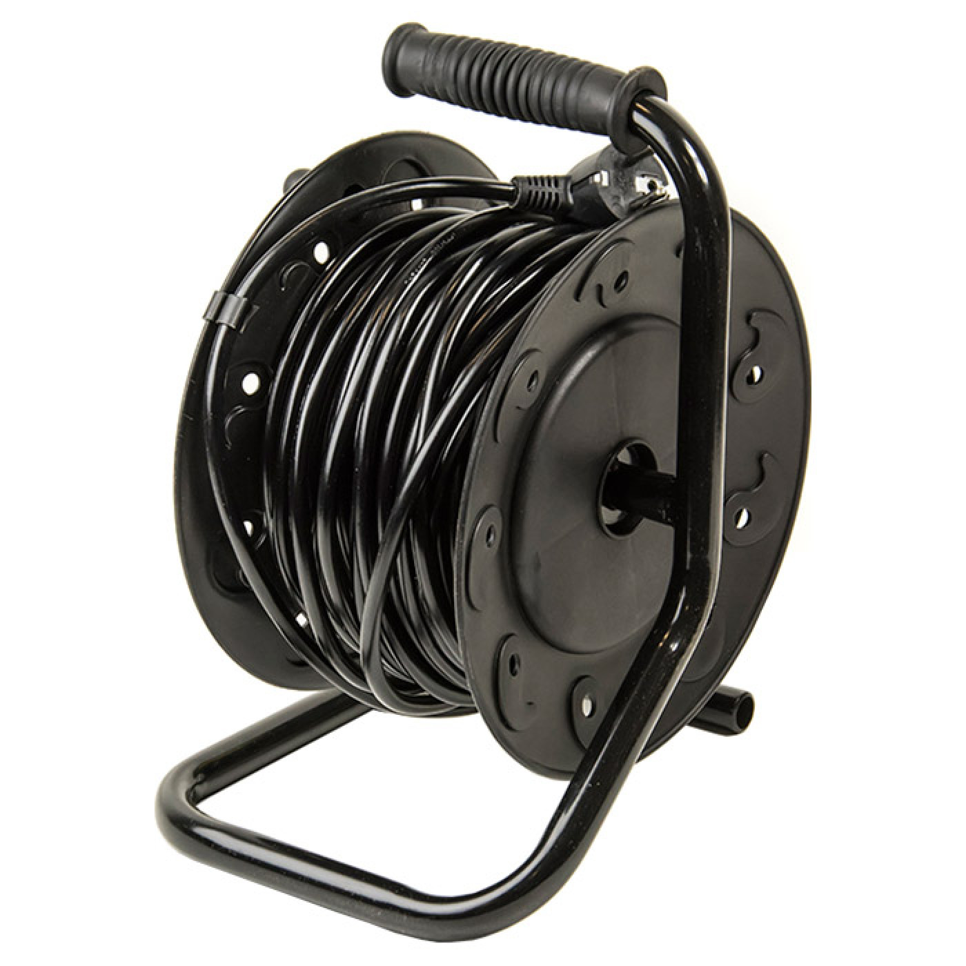 Мережевий фільтр JY-2000/20 4 розетки, 20 м, черний, на катушке (PPRA08M200S4)