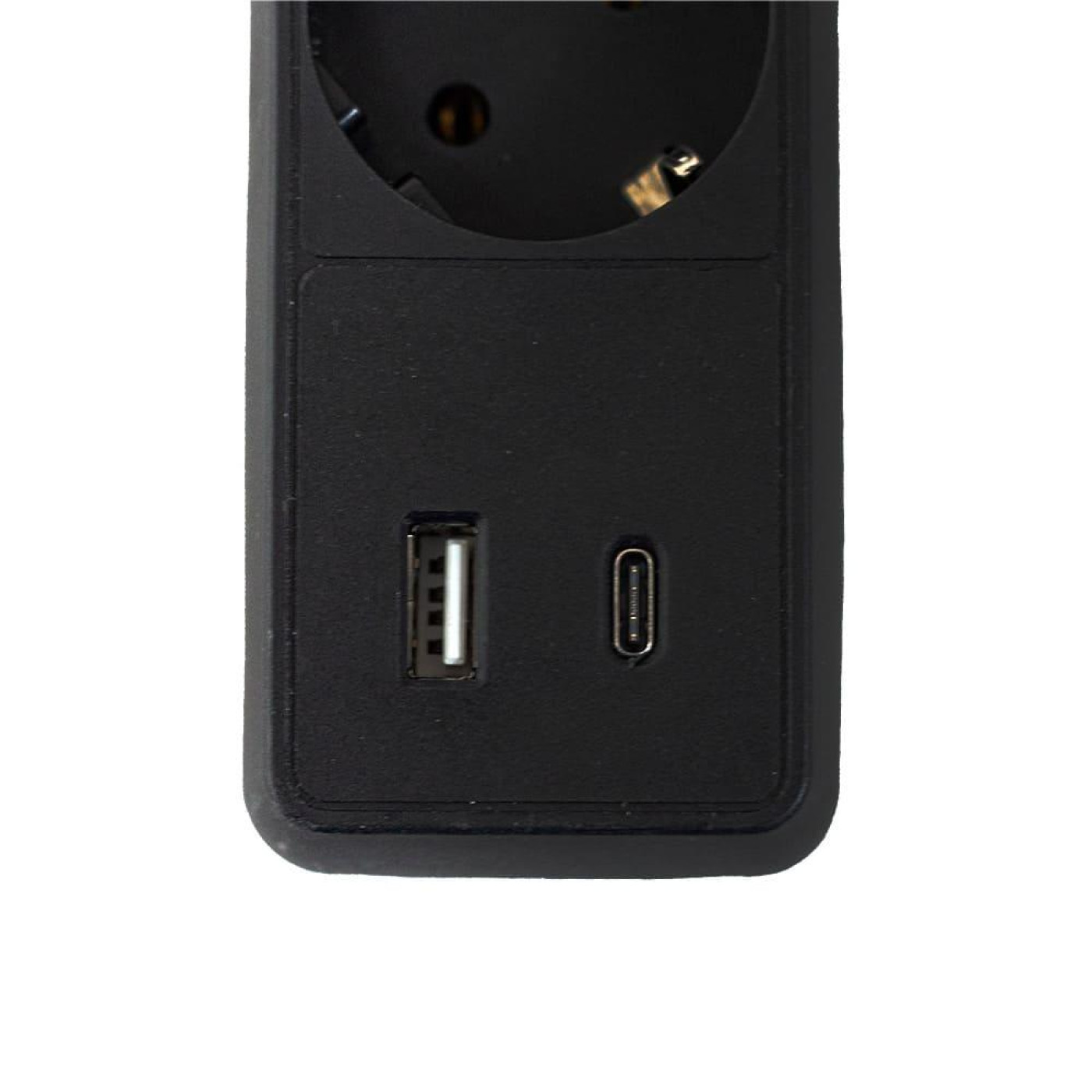 Фильтр сетевой GTL EU05FK, 5 розеток, 5 м, Black, 1xType-C / 1xUSB (2.1A), 10А, до 2.3 кВт, выключатель, заземление, 3x0.75 мм² (GTL-XH-EU05FK-5B)