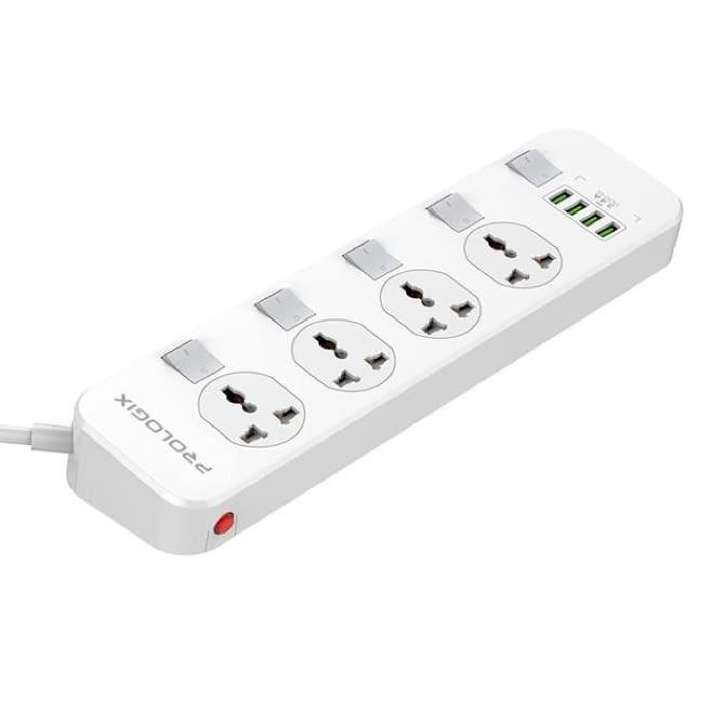 Мережевий фільтр Premium 4 розетки, 4 USB, 2 м, белий (PR-SC4408W)