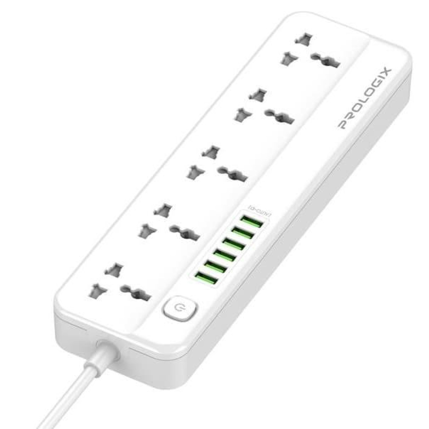 Мережевий фільтр Premium 5 розеток, 6 USB AUTO ID, 2 м, белий (PR-SC5614W)