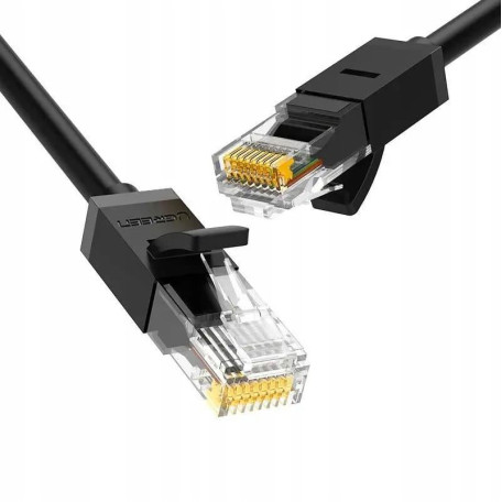 Патч-корд Ugreen NW102 Cat 6 U/UTP Lan Flat Cable 5m (Black) (50176)