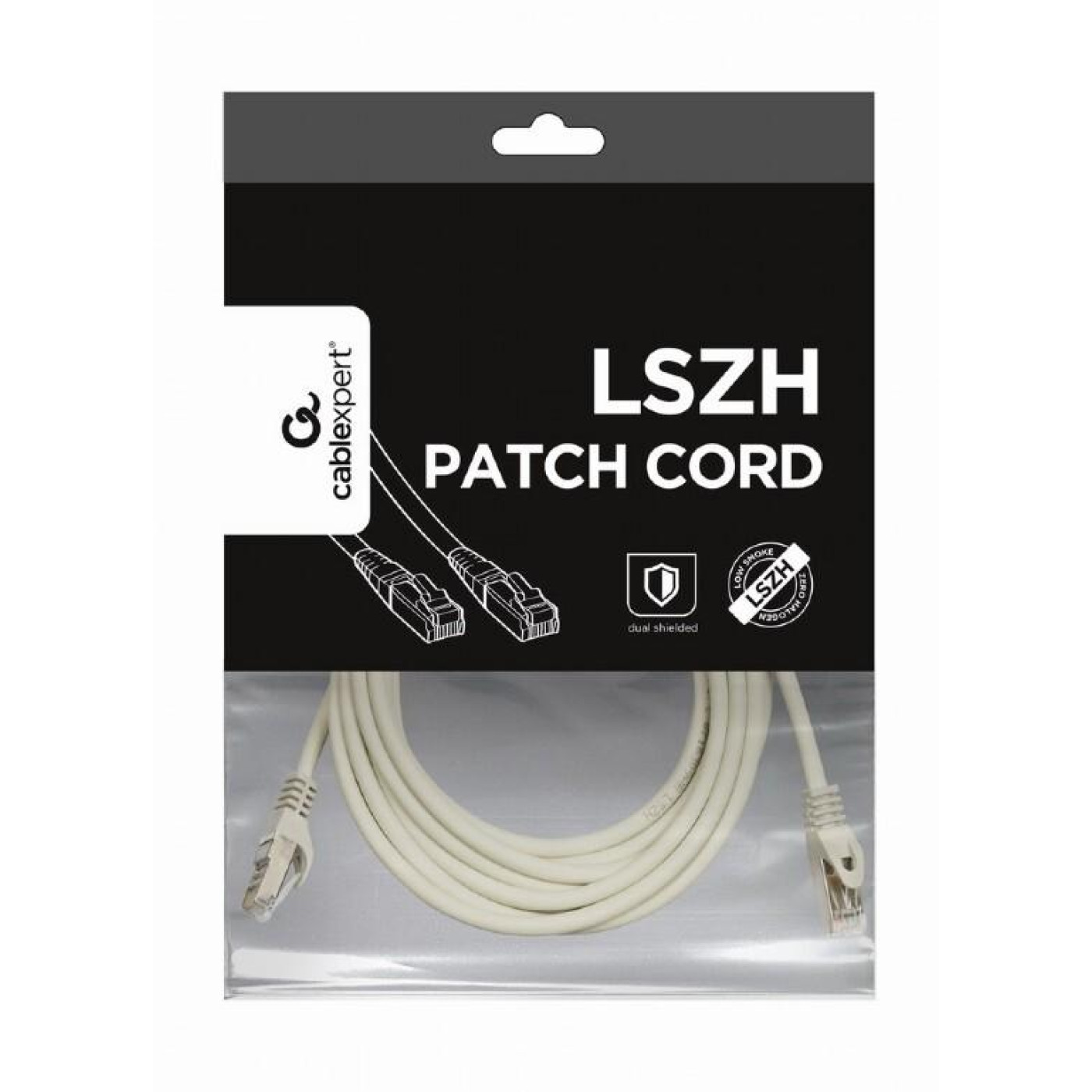 Патч-корд Cablexpert UTP 5Е White 5 м (PP6A-LSZHCU-W-5M)