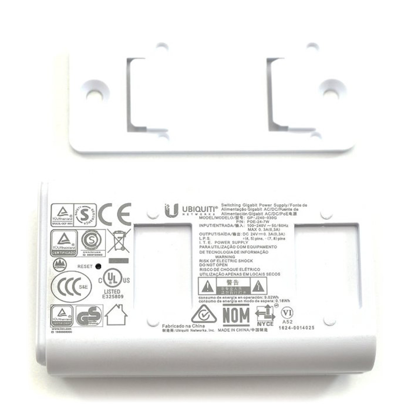 Инжектор PoE Ubiquiti POE-24-7W-G-WH