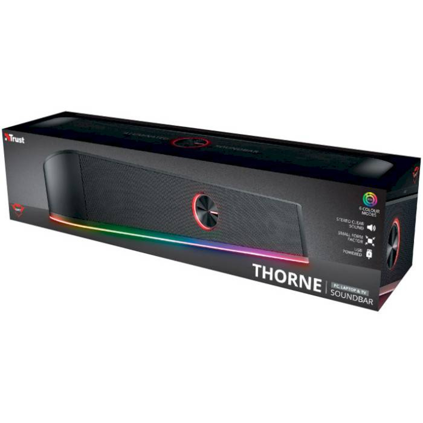 Саундбар Trust GXT 619 Thorne RGB Illuminated Soundbar Black (24007_TRUST)