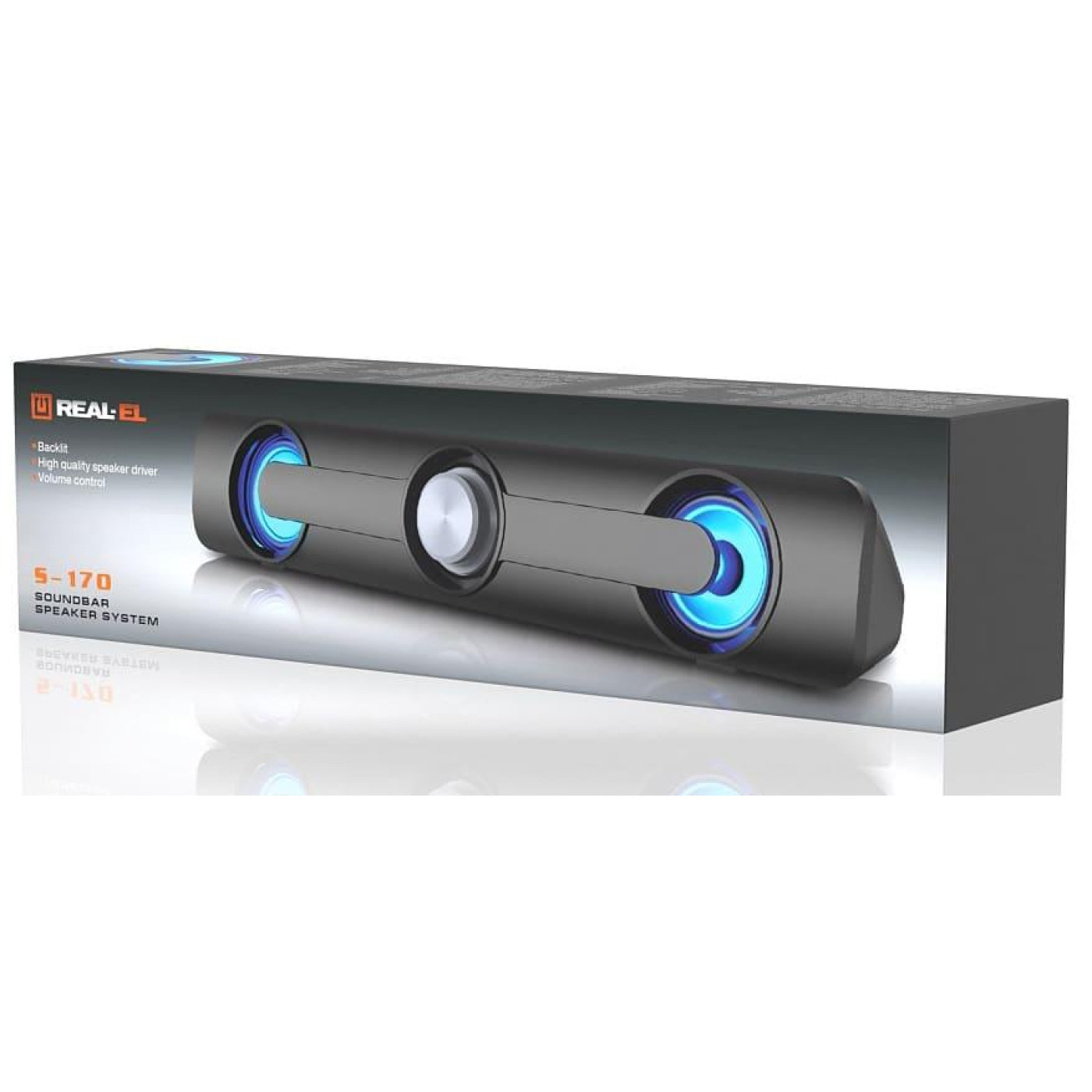 Саундбар Real-EL S-170 Black (EL121100013)