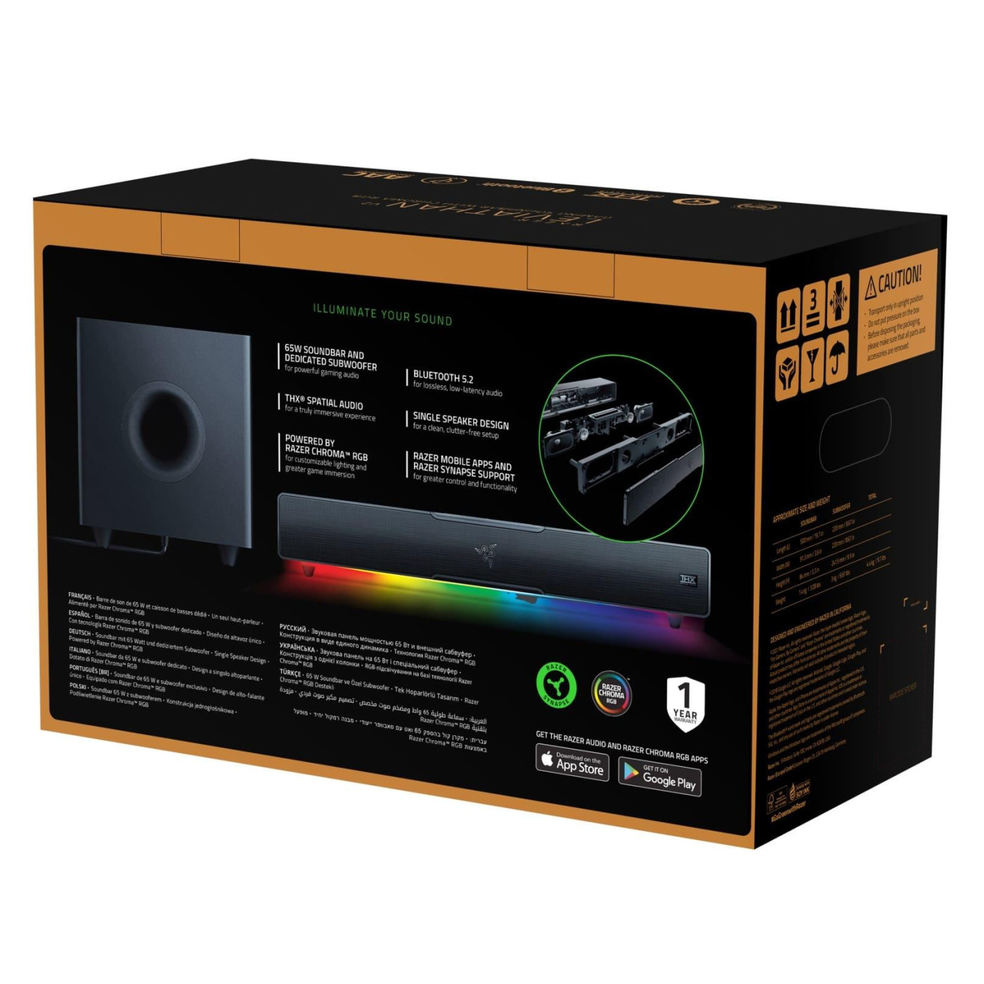 Саундбар Razer Leviathan V2 (RZ05-03920100-R3G1)