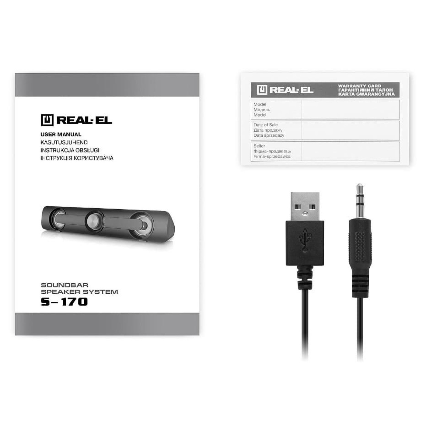 Саундбар Real-EL S-170 Black (EL121100013)