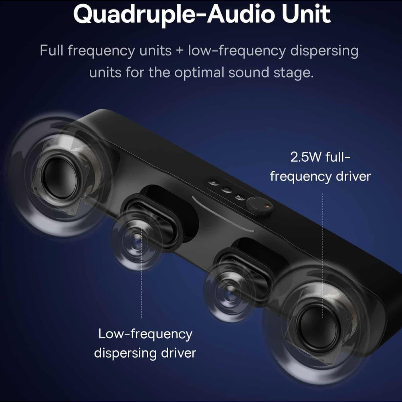 Саундбар Baseus AeQur DS10 Mini Soundbar Cluster Black (A20054402111-00)