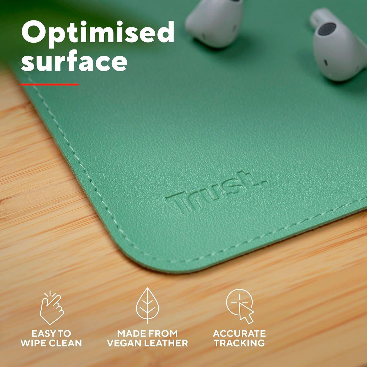 Ігрова поверхня Trust Benya XXL Desk Pad Green (25481)