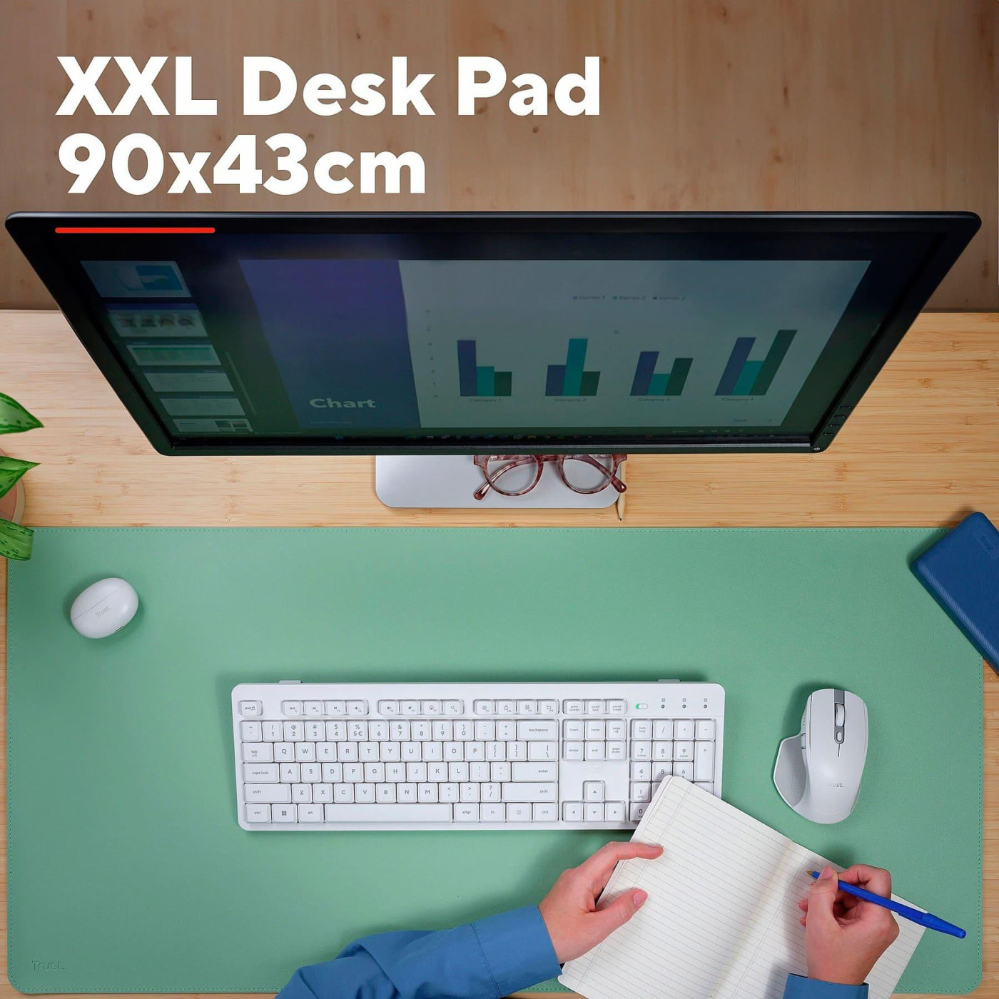 Ігрова поверхня Trust Benya XXL Desk Pad Green (25481)
