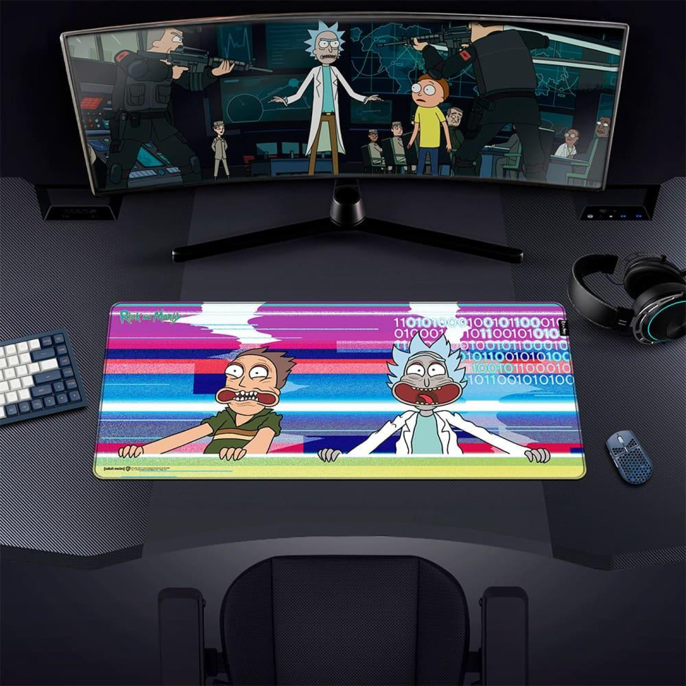 Ігрова поверхня Rick and Morty Glitched (Рік і Морті) XL (FWBMPRIMOR24003XL)