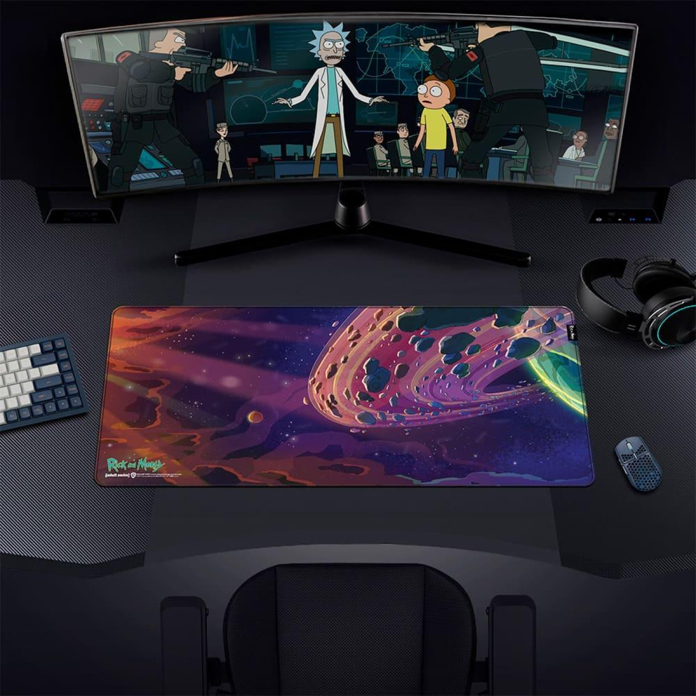 Ігрова поверхня Rick and Morty Outer Space (Рік і Морті) XL (FWBMPRIMOR24005XL)