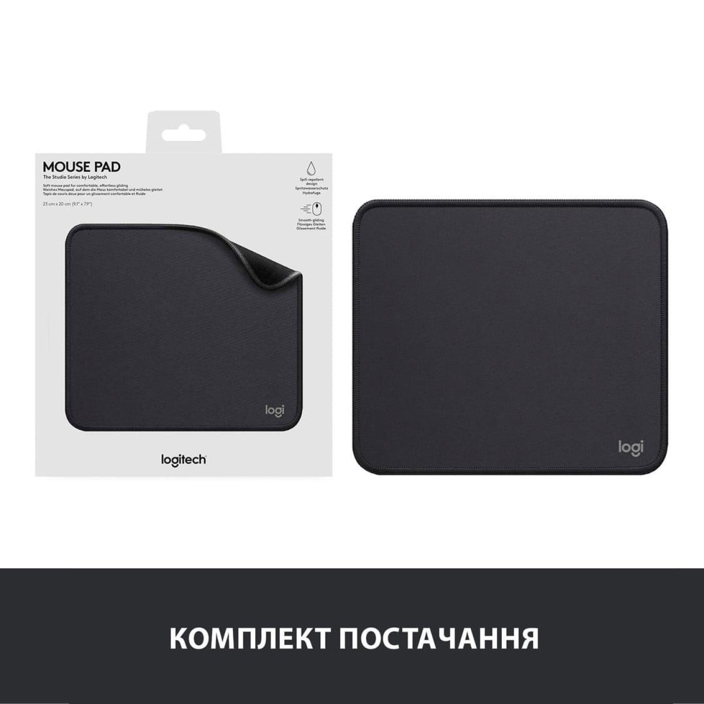 Ігрова поверхня Logitech Studio Series Graphite (956-000049)
