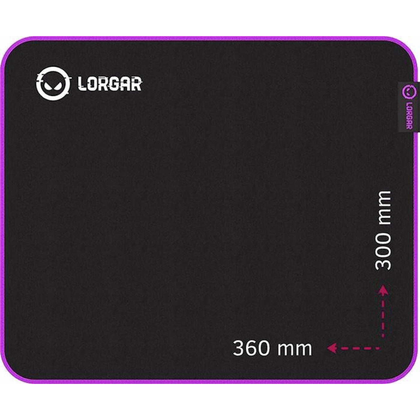 Ігрова поверхня Lorgar Main 313 Black-Purple (LRG-GMP313)