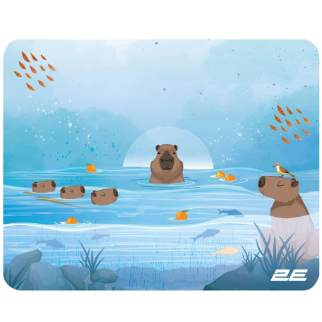 Ігрова поверхня 2E Capybarra S (250x200x2мм) Blue (2E-PAD-S-CAPY-BLUE)