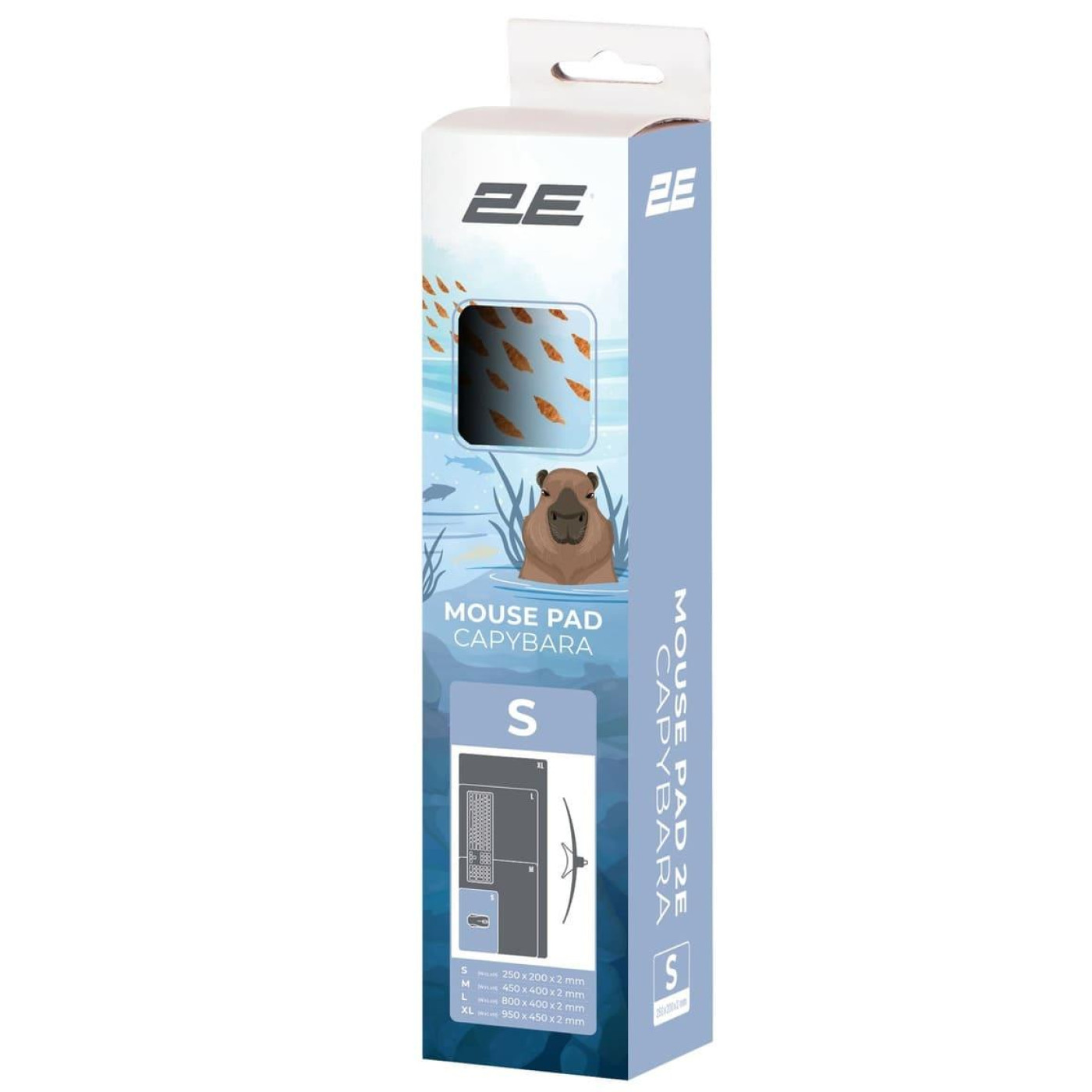 Ігрова поверхня 2E Capybarra S (250x200x2мм) Blue (2E-PAD-S-CAPY-BLUE)