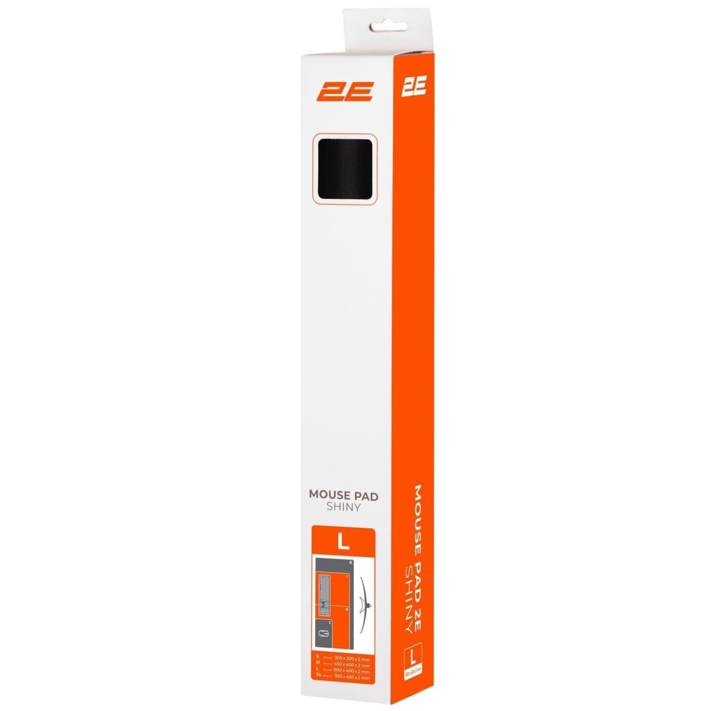 Игровая поверхность 2E Shiny L (800x400x2мм) Black (2E-PAD-L-SHINY-BLACK)